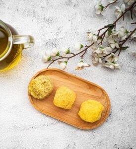 Croquetas Veganas de hummus de remolacha