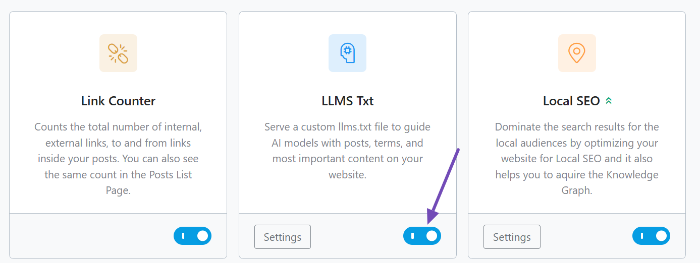 LLMS-Txt en rankmath