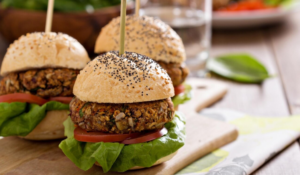 Hamburguesa de seitán casera