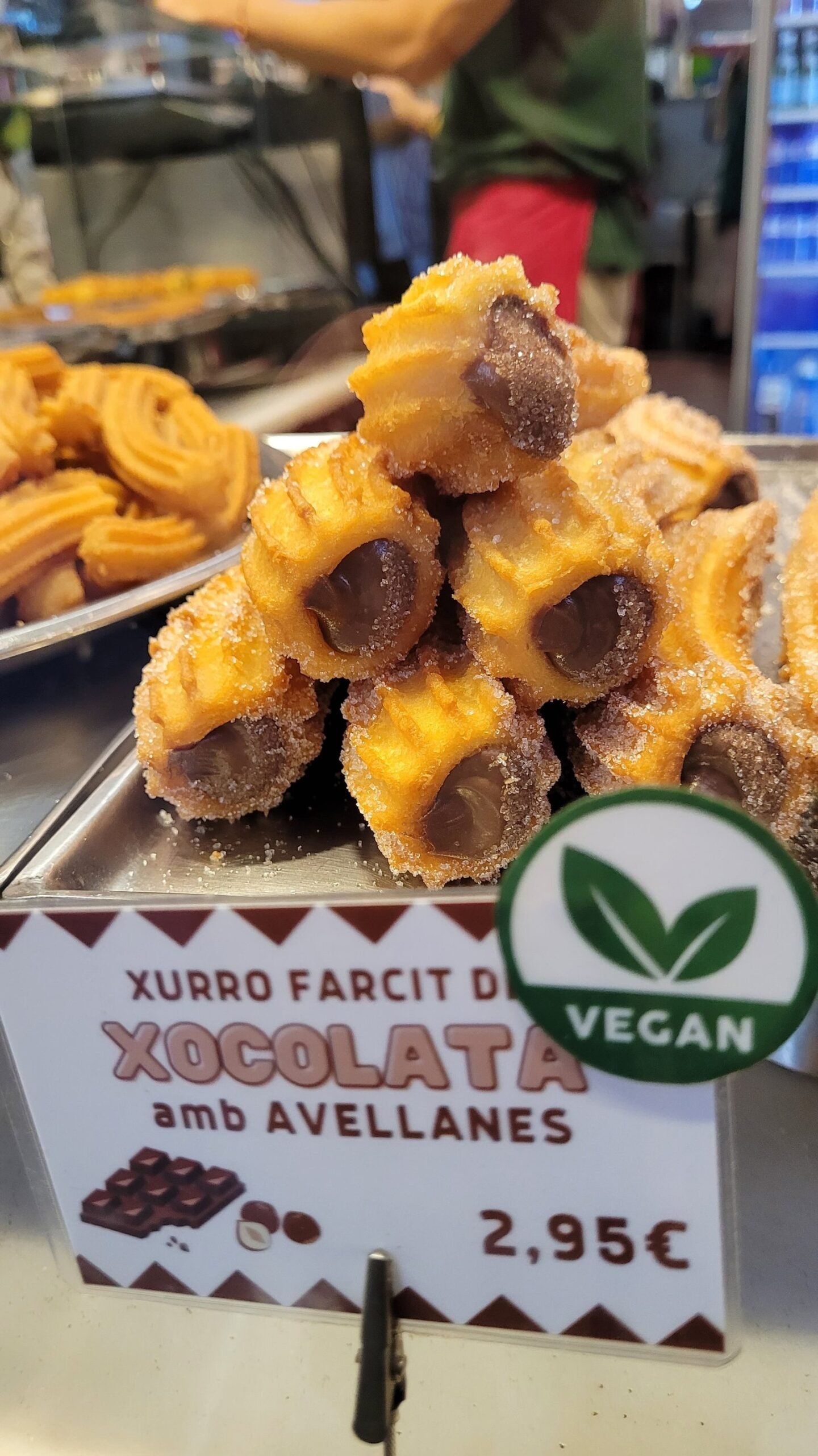 churros veganos rellenos