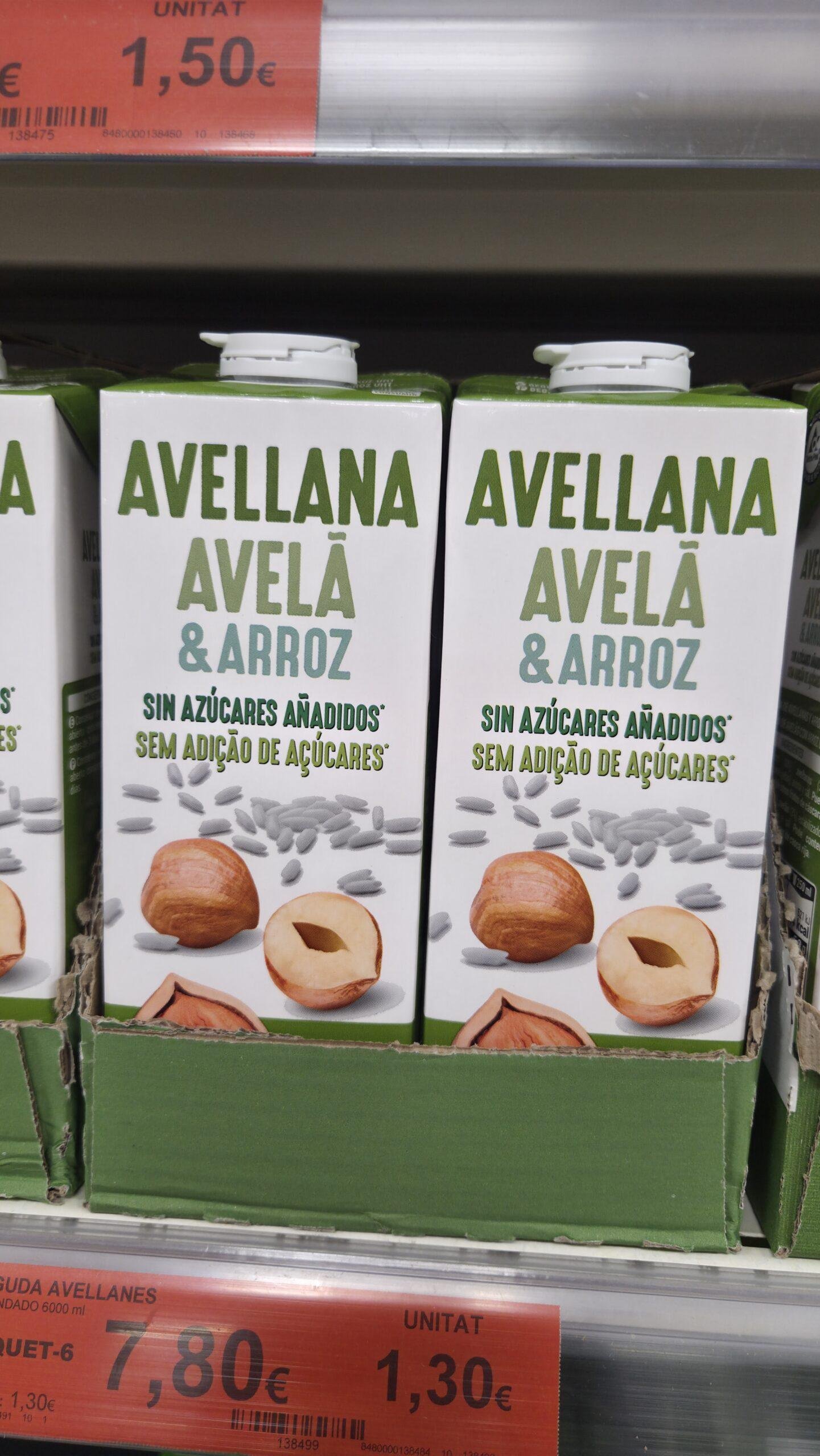 Leche avellana Mercadona