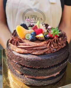 Pastel vegano cumpleaños