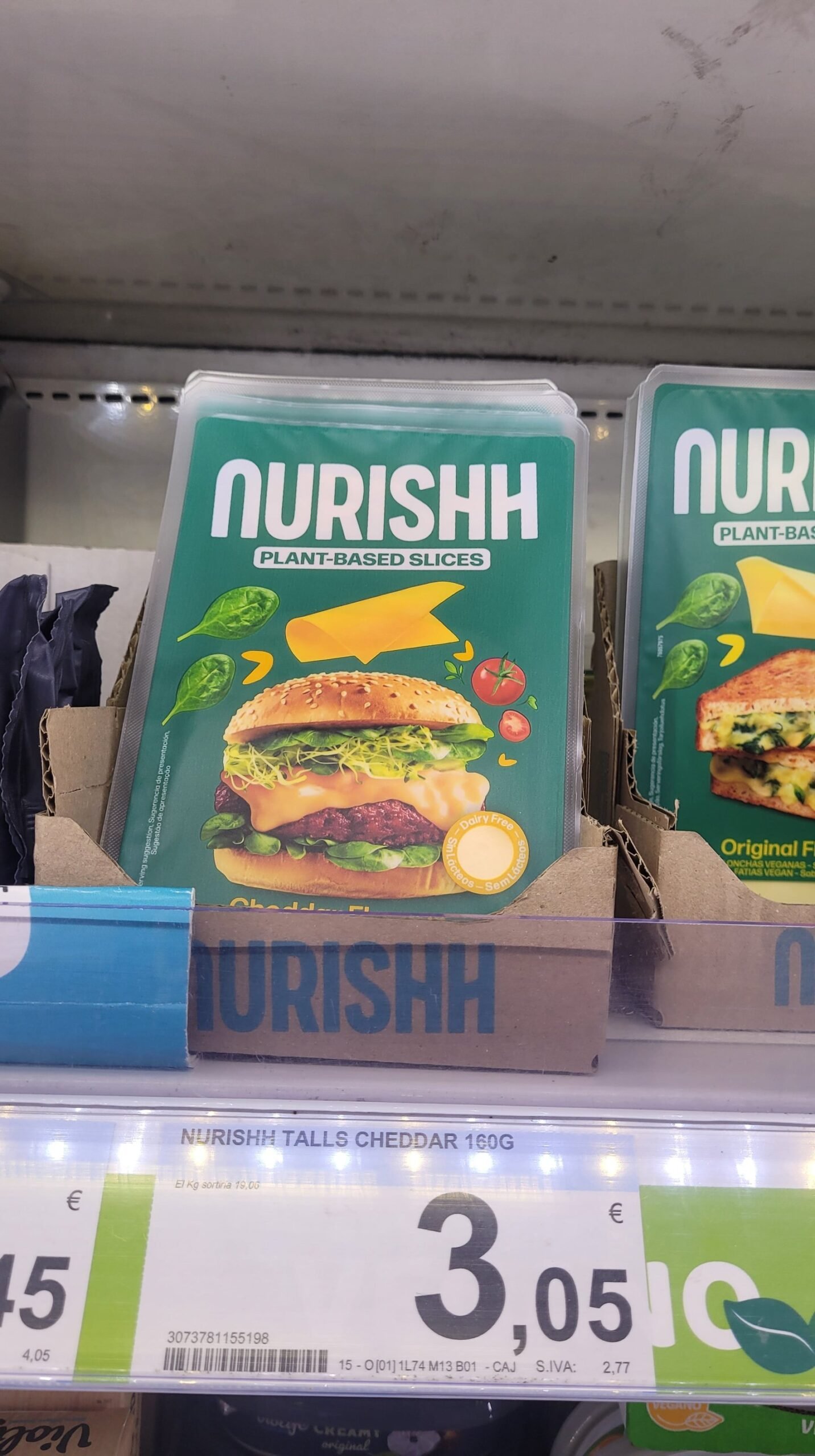 queso vegano a lonchas carrefour