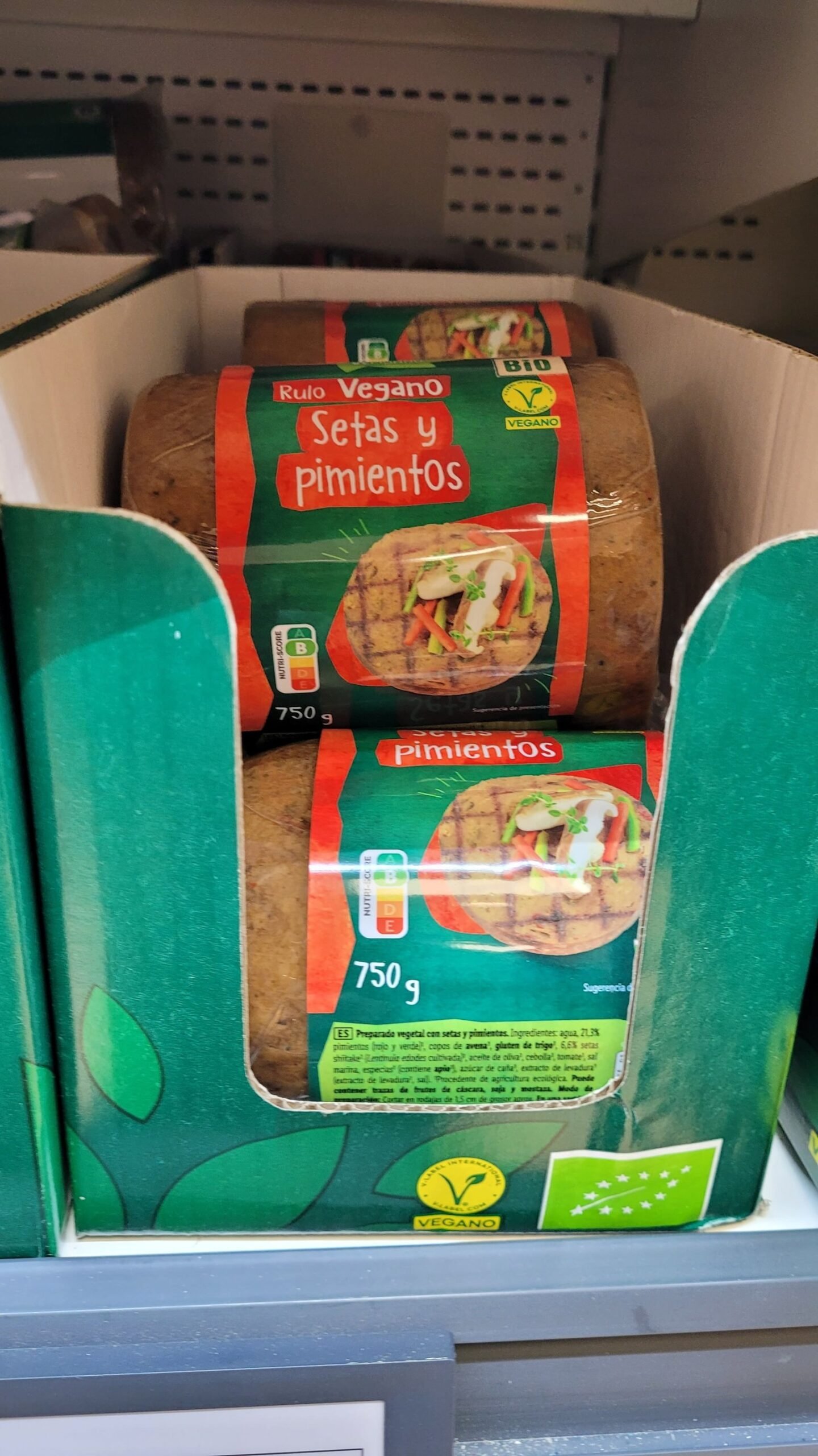 Rulo vegano para hamburguesas de setas Lidl