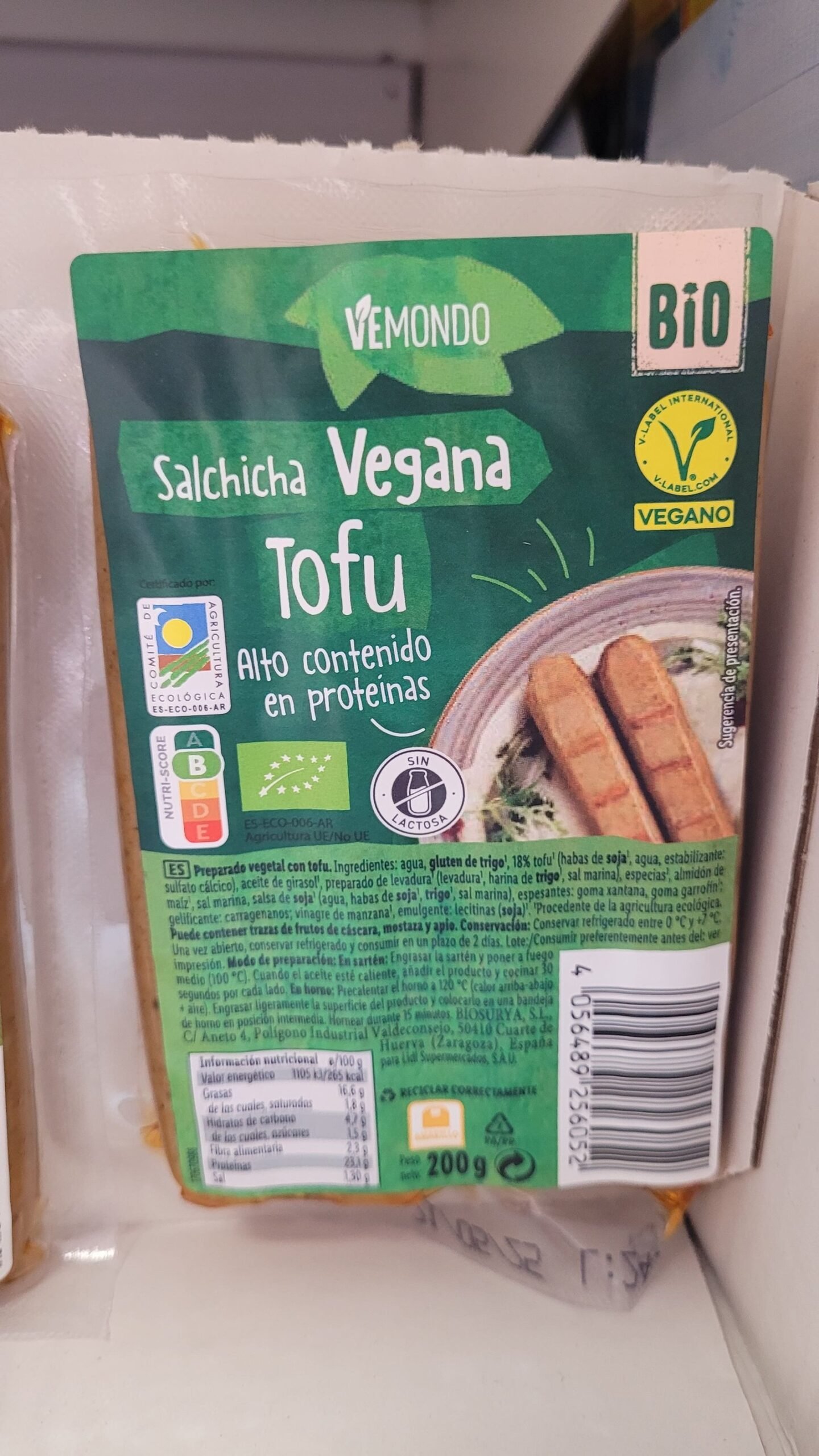 Salchichas de tofu Lidl