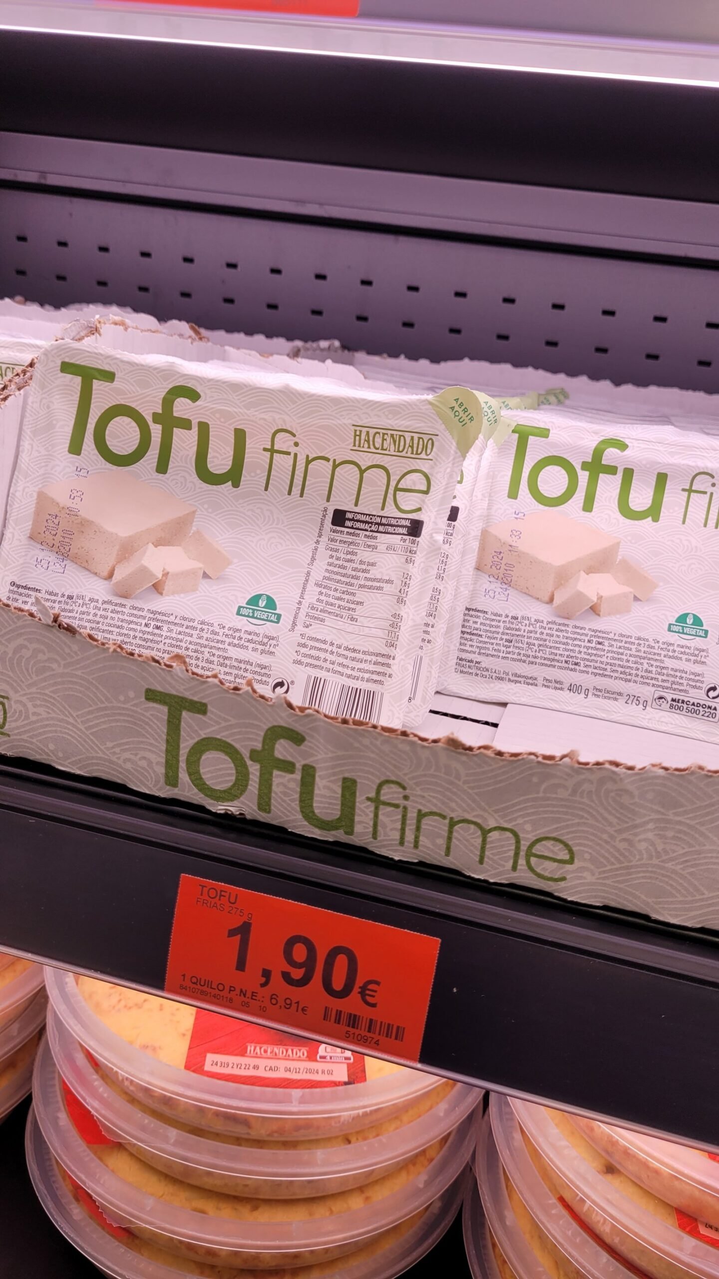 tofu mercadona precio