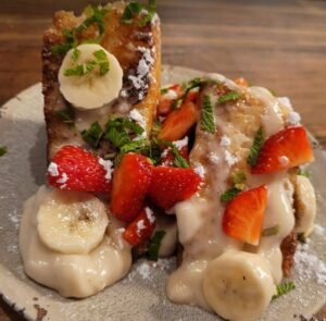 tostada francesa vegana