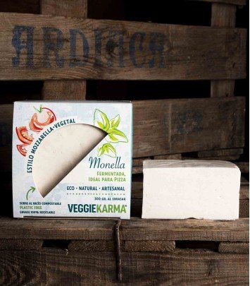 Queso vegano Veggie Karma Monella Mozzarella Bloque para Fundir 300g