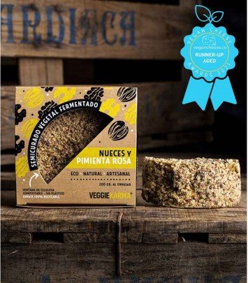 Queso vegano Veggie Karma Nueces y Pimienta Rosa 200g