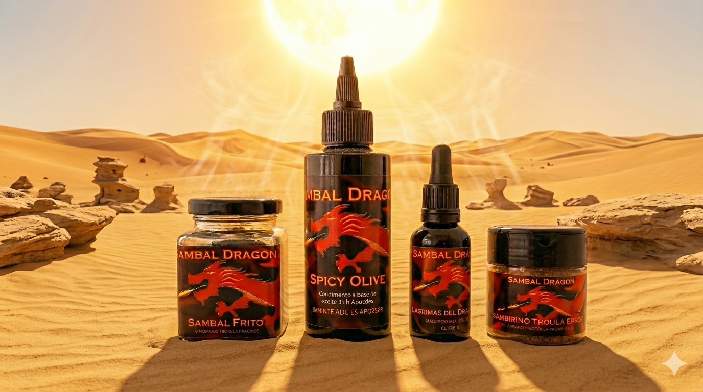 Presentación de productos Sambal Dragón